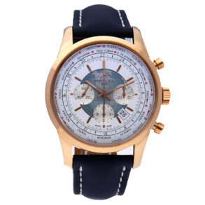 Casual Men Rose Gold Replica Breitling Transocean Chronograph Unitime Rb0510u0/A733